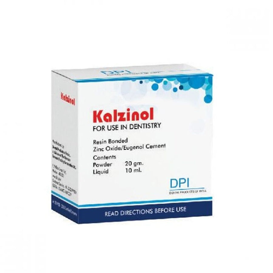 Kalzinol Resin Bonded Zinc Oxide Eugenol Dental Cement 20g Powder 10ml Liquid DPI
