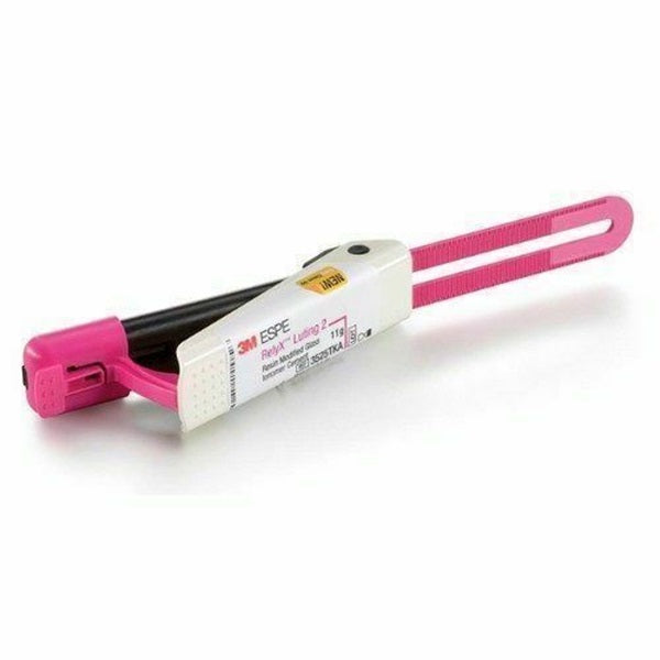 3M ESPE RelyX Luting 2 – 11g Pink Clicker Dispenser for Resin Modified Glass Ionomer Dental Luting Cement
