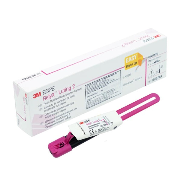 3M ESPE RelyX Luting 2 Dental Cement – 11g Clicker with Easy Clean Up Box, Resin Modified Glass Ionomer Cement
