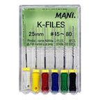 Mani K-Files – High Flexibility Cutting Efficiency Tactile Control Canal Shaping
