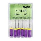 Stainless Steel Endodontic Files Mani – ISO Standard K-Files Professional Dental Use
