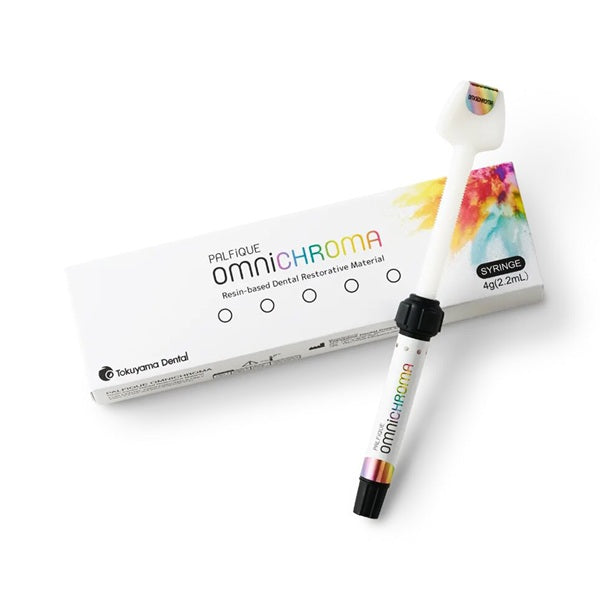 Tokuyama Dental Palfique Omnichroma 4g Syringe – Universal Single Shade Resin-Based Dental Restorative Material with Applicator Tip
