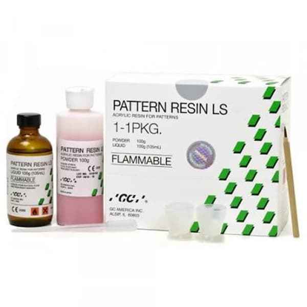 GC Pattern Resin – Quick Setting 4 Minutes Thixotropic Fluidity Powder Liquid Mixing Prosthodontics
