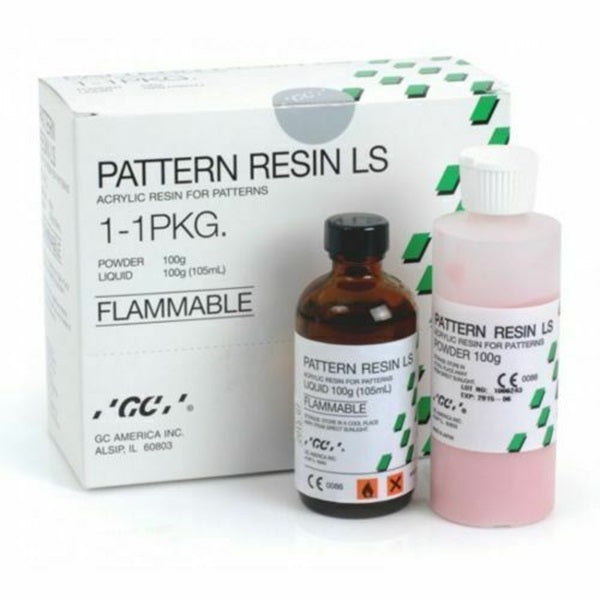 GC Pattern Resin LS 100g powder bottle for dental use
