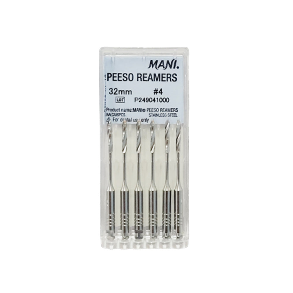 Mani Peeso Reamers 32mm – High-grade Stainless Steel Endodontic Drill Set
