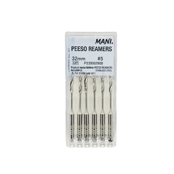 Mani Peeso Reamer 32mm Safety Tip Tapered Design Autoclave Compatible
