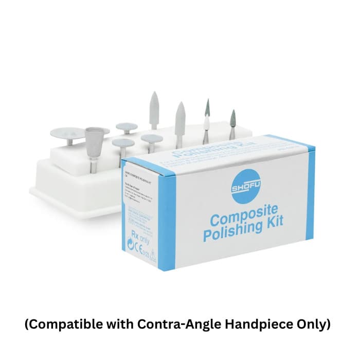 Shofu Composite Polishing Kit Tray – Flame & Bullet-Tip Polishing Points for Anterior & Posterior Composite Restorations