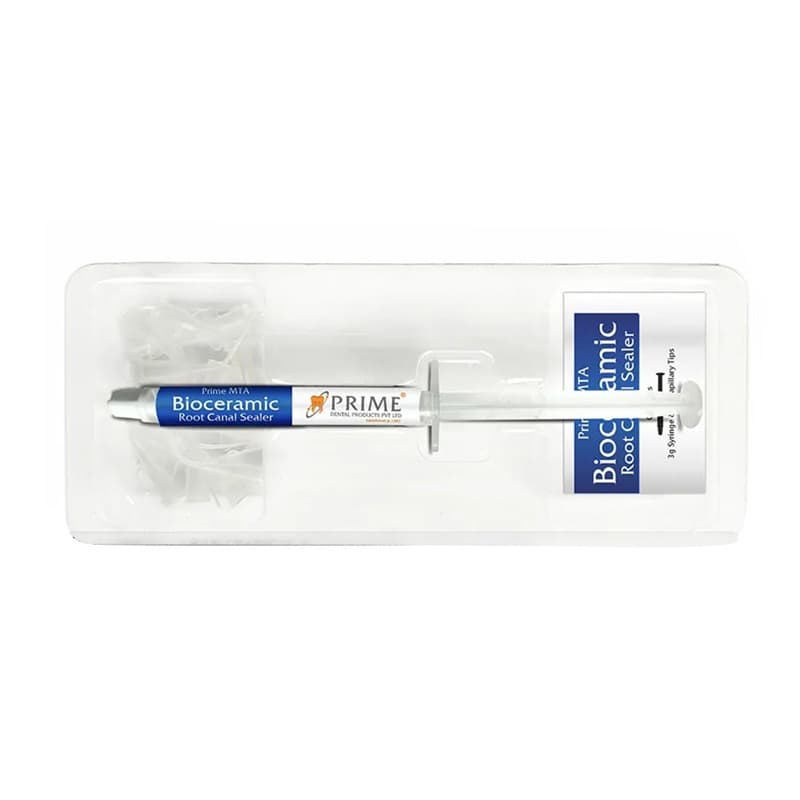 Prime MTA Bioceramic Sealer – mineral trioxide aggregate based root canal sealer with excellent biocompatibility and apical seal for endodontic treatment globally
