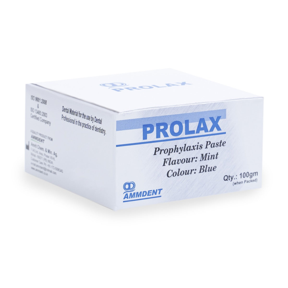 Ammdent Prolax Prophylaxis Paste – Mint Flavour Blue 100gm | Professional Dental Polishing Paste