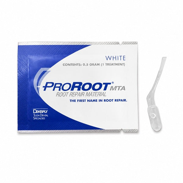 Dentsply ProRoot MTA White 0.5g Single-Use Sachet with Applicator – Endodontic Root Repair Material
