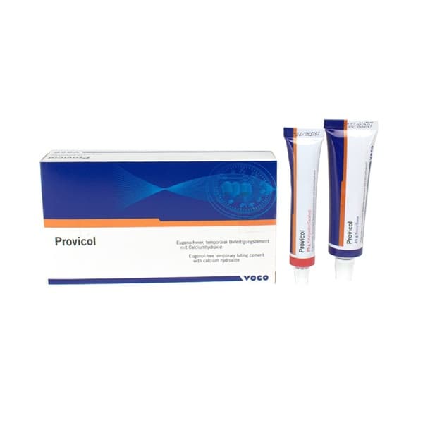 VOCO Provicol temporary luting cement kit with box and two 25g paste tubes