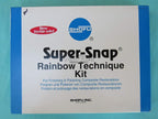 Shofu Super-Snap Rainbow Kit – assorted polishing discs with organized tray and snap-on mandrel
