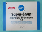 Shofu Super-Snap Rainbow Disc Set close-up – colour-coded multi-grit flexible discs for composite polishing and finishing in restorative dentistry worldwide
