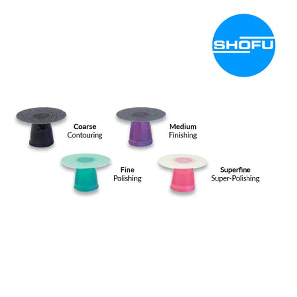 Shofu Super-Snap Rainbow Technique Kit – trusted multi-grit polishing disc set for composite resin restorations by restorative dentists and dental professionals worldwide
