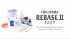 Rebase II Fast by Tokuyama – hard chairside denture relining and extension material for accurate fit restoration of complete and partial dentures worldwide
