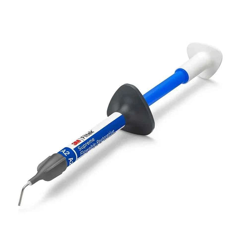 3M Filtek Supreme Flowable **Dental** Composite syringe shade A2 – 2g flowable restorative for **dentist** use, angled view