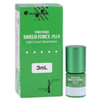 Tokuyama Shield Force Plus dental desensitizer 3mL – green box and green bottle with white label – light-cured dental desensitizer and protective sealant – store at 0-10
