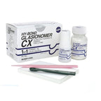 Shofu Hy-Bond Glasionomer CX Glass Ionomer Luting Cement Kit – 45g Powder, 30g Liquid (25ml), Mixing Pad and Spatula, Made in Japan by Shofu Inc.
