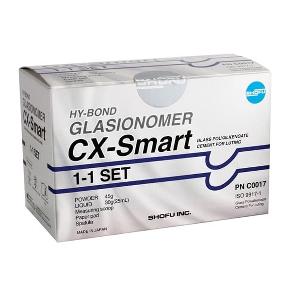 Shofu Hy-Bond Glasionomer CX-Smart Powder 45g and Liquid 30g (25ml) Bottles – Glass Ionomer Cement by Shofu Inc.