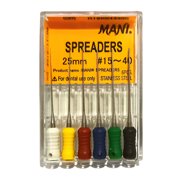 Mani Spreaders Stainless Steel 6 Pcs - Endodontic Lateral Condensation Instruments