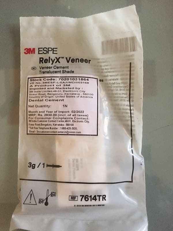 3M ESPE RelyX Veneer – Light-Cure Resin Cement for Ceramic Veneers 3g Syringe
