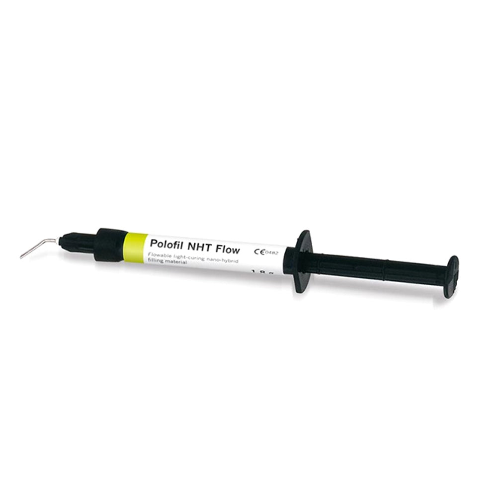 Voco Polofil NHT Flow nano-hybrid flowable composite syringe 1.8g with applicator tip